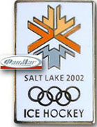 Значок хоккей Олимпиада  2002